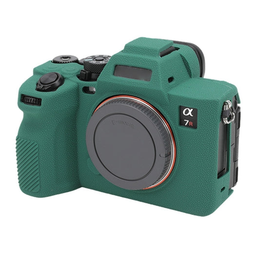 For Sony ILCE7RM5 / A7R5 Litchi Texture Soft Silicone Protective Case(Green) by buy2fix