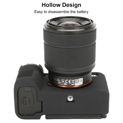 For Sony ILCE-7CM2 / A7C II / A7CR Litchi Texture Soft Silicone Protective Case(Black) by buy2fix