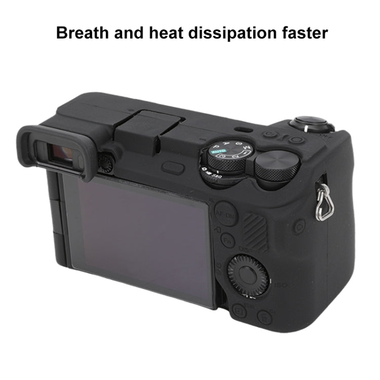 For Sony ILCE-6700 / A6700 Glossy Soft Silicone Protective Case(Black) by buy2fix