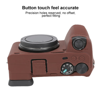 For Sony ILCE-6700 / A6700 Glossy Soft Silicone Protective Case(Coffee) by buy2fix