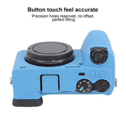 For Sony ILCE-6700 / A6700 Glossy Soft Silicone Protective Case(Blue) by buy2fix