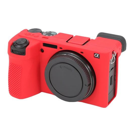 For Sony ILCE-6700 / A6700 Glossy Soft Silicone Protective Case(Red) by buy2fix