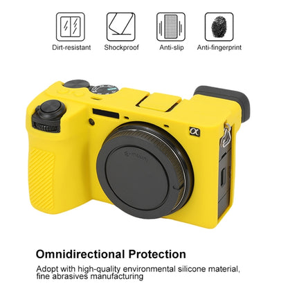 For Sony ILCE-6700 / A6700 Glossy Soft Silicone Protective Case(Yellow) by buy2fix