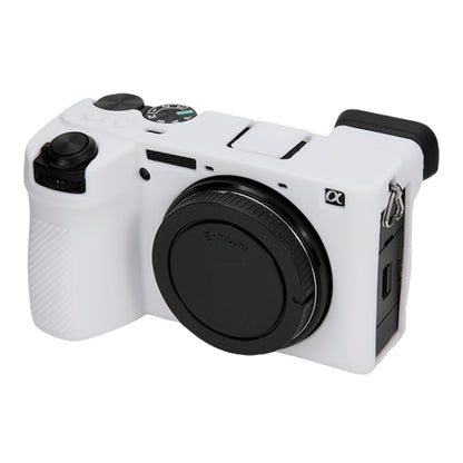 For Sony ILCE-6700 / A6700 Glossy Soft Silicone Protective Case(White) by buy2fix
