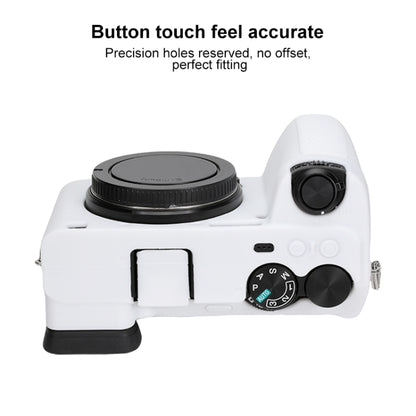 For Sony ILCE-6700 / A6700 Glossy Soft Silicone Protective Case(White) by buy2fix