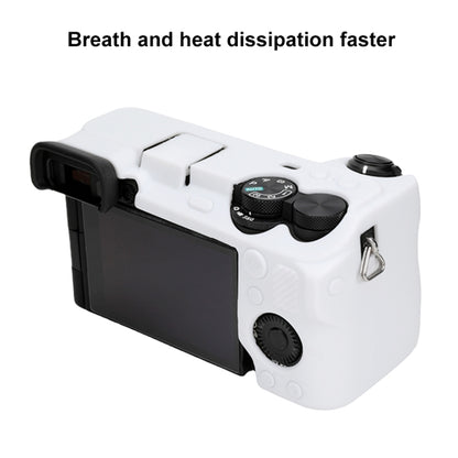For Sony ILCE-6700 / A6700 Glossy Soft Silicone Protective Case(White) by buy2fix