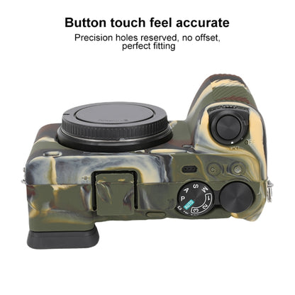 For Sony ILCE-6700 / A6700 Glossy Soft Silicone Protective Case(Camouflage) by buy2fix