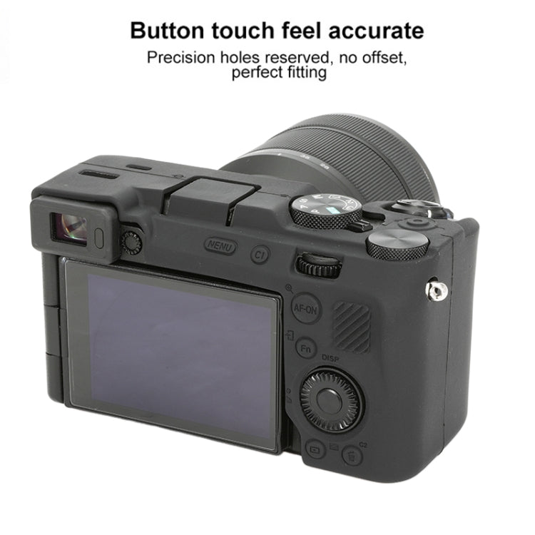 For Sony ILCE-7CM2 / A7C II / A7CR Glossy Soft Silicone Protective Case(Black) by buy2fix
