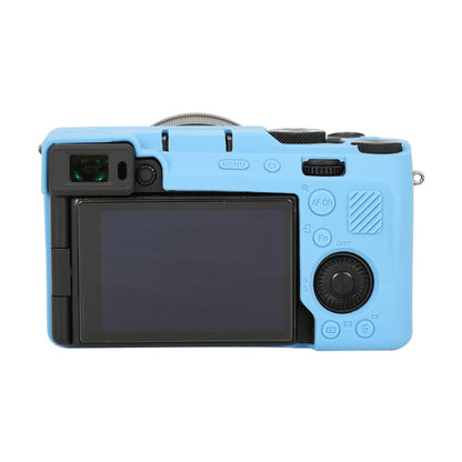 For Sony ILCE-7CM2 / A7C II / A7CR Glossy Soft Silicone Protective Case(Blue) by buy2fix