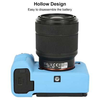 For Sony ILCE-7CM2 / A7C II / A7CR Glossy Soft Silicone Protective Case(Blue) by buy2fix
