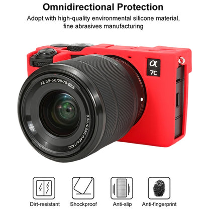 For Sony ILCE-7CM2 / A7C II / A7CR Glossy Soft Silicone Protective Case(Red) by buy2fix