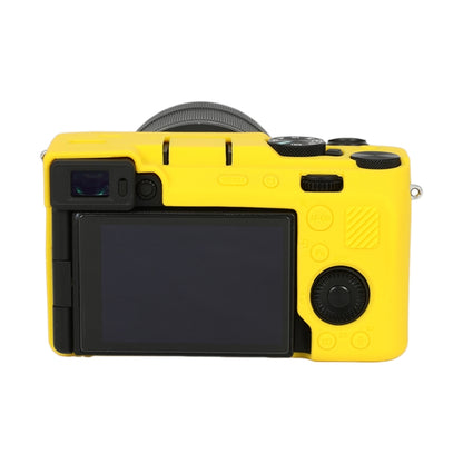 For Sony ILCE-7CM2 / A7C II / A7CR Glossy Soft Silicone Protective Case(Yellow) by buy2fix