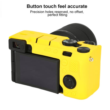 For Sony ILCE-7CM2 / A7C II / A7CR Glossy Soft Silicone Protective Case(Yellow) by buy2fix