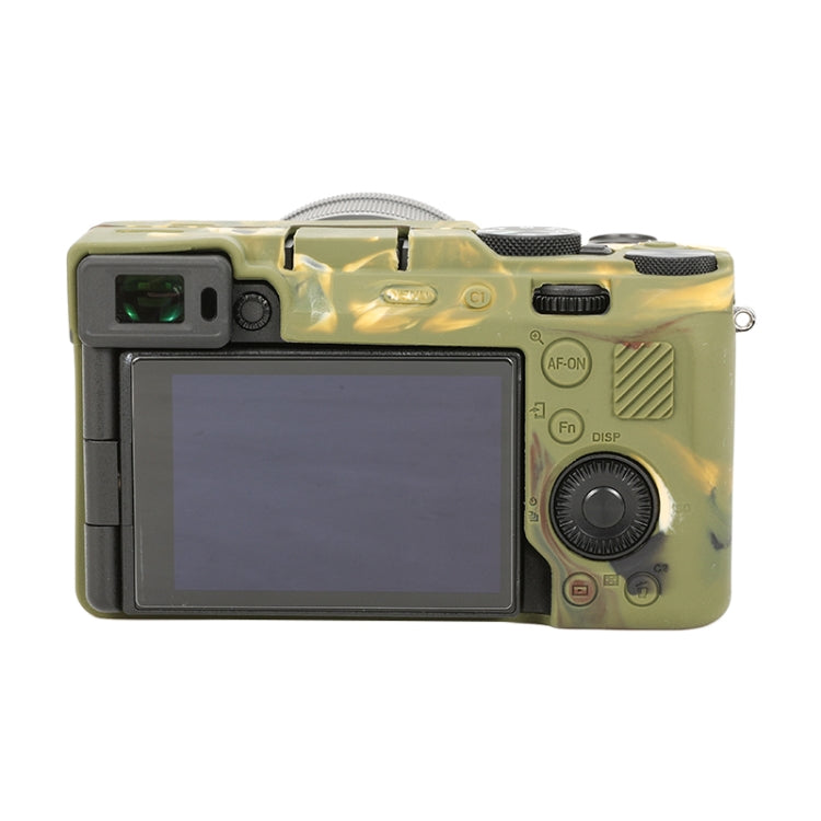 For Sony ILCE-7CM2 / A7C II / A7CR Glossy Soft Silicone Protective Case(Camouflage) by buy2fix