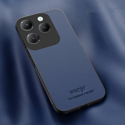 For Infinix Hot 40 HUIYI Leather Magnetic Phone Case(Blue) - Infinix Cases by buy2fix | Online Shopping UK | buy2fix