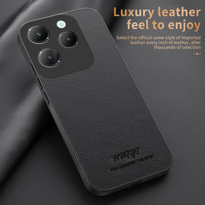 For Infinix Hot 40 HUIYI Leather Magnetic Phone Case(Blue) - Infinix Cases by buy2fix | Online Shopping UK | buy2fix