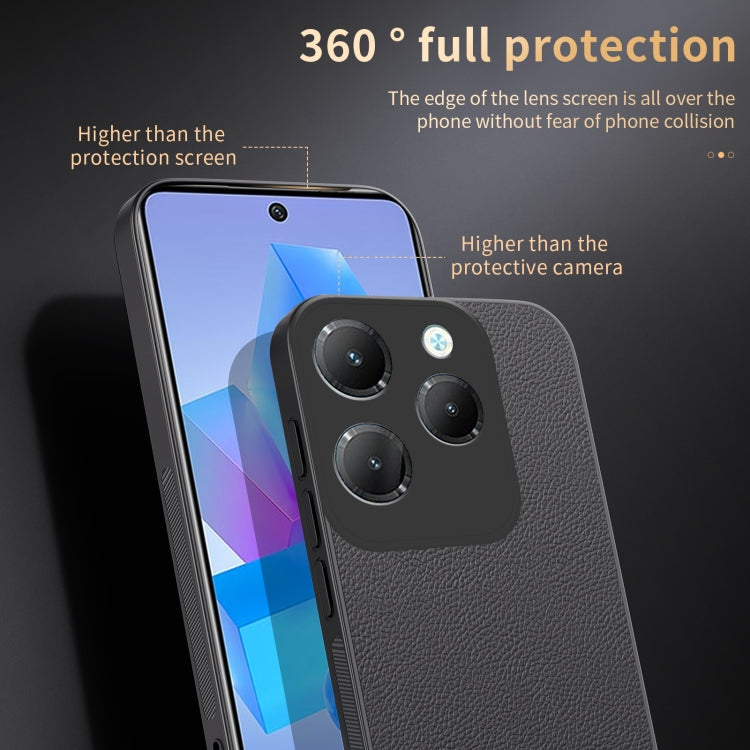 For Infinix Hot 40 HUIYI Leather Magnetic Phone Case(Blue) - Infinix Cases by buy2fix | Online Shopping UK | buy2fix