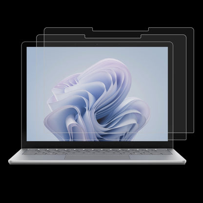 For Microsoft Surface Laptop 6 15 2pcs 9H 0.3mm Explosion-proof Tempered Glass Film by buy2fix