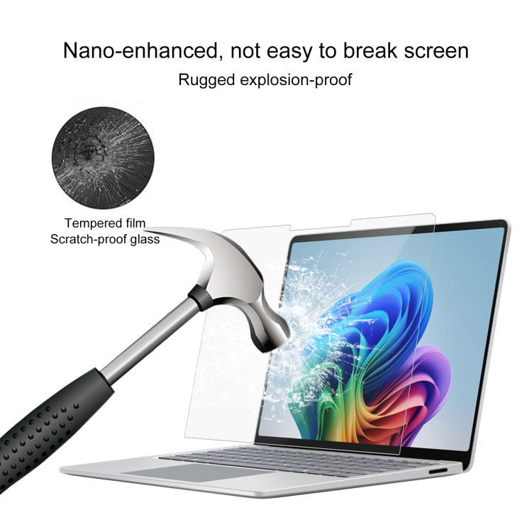 For Microsoft Surface Laptop 7 13.8 2pcs 9H 0.3mm Explosion-proof Tempered Glass Film - Screen Protection Film by buy2fix | Online Shopping UK | buy2fix