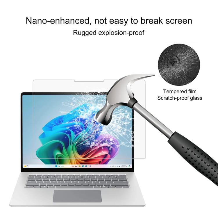 For Microsoft Surface Laptop 7 15 inch 2pcs 9H 0.3mm Explosion-proof Tempered Glass Film - Screen Protection Film by buy2fix | Online Shopping UK | buy2fix