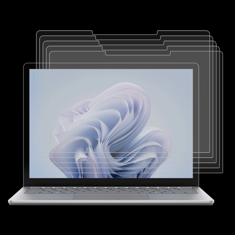 For Microsoft Surface Laptop 6 13.5 25pcs 9H 0.3mm Explosion-proof Tempered Glass Film by buy2fix