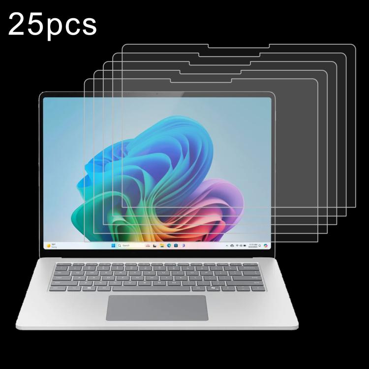 For Microsoft Surface Laptop 7 15 inch 25pcs 9H 0.3mm Explosion-proof Tempered Glass Film - Screen Protection Film by buy2fix | Online Shopping UK | buy2fix