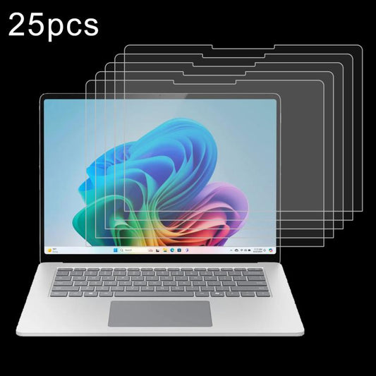 For Microsoft Surface Laptop 7 15 inch 25pcs 9H 0.3mm Explosion-proof Tempered Glass Film - Screen Protection Film by buy2fix | Online Shopping UK | buy2fix