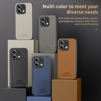 For Redmi Note 13 4G HUIYI Leather Magnetic Phone Case(Black) - Xiaomi Cases by buy2fix | Online Shopping UK | buy2fix