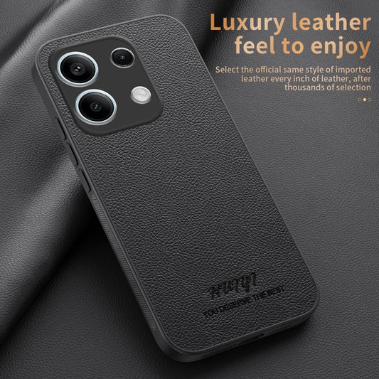 For Redmi Note 13 Pro 4G HUIYI Leather Magnetic Phone Case(Blue) - Xiaomi Cases by buy2fix | Online Shopping UK | buy2fix