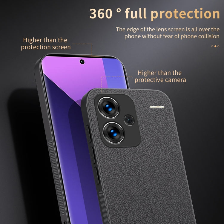 For Redmi Note 13 Pro+ HUIYI Leather Magnetic Phone Case(Blue) - Xiaomi Cases by buy2fix | Online Shopping UK | buy2fix