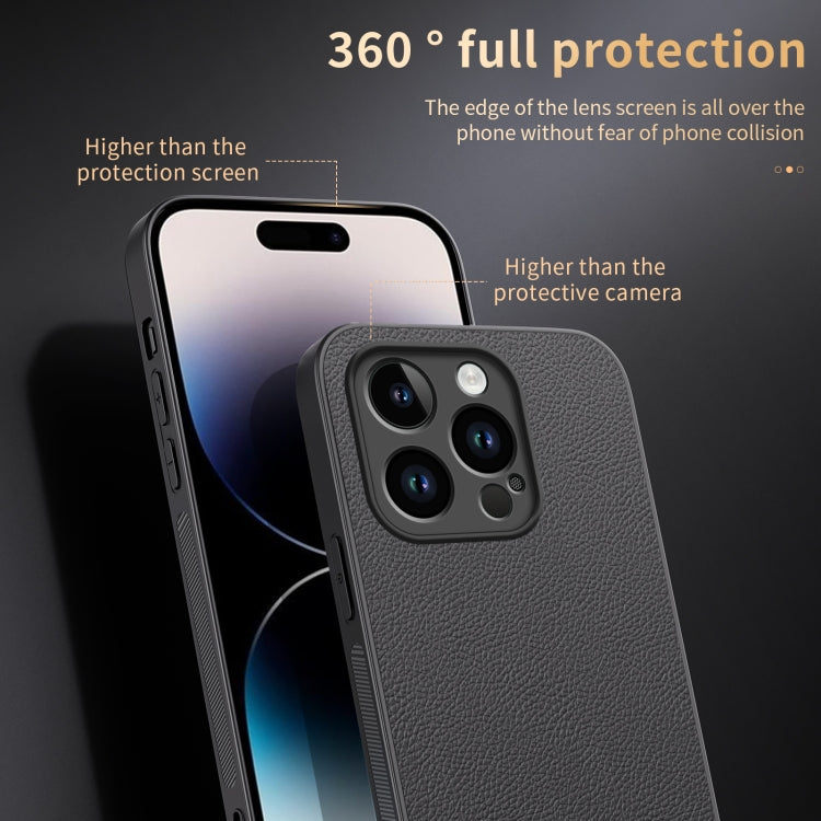 For iPhone 14 Pro HUIYI Leather Magnetic Phone Case(Grey) - iPhone 14 Pro Cases by buy2fix | Online Shopping UK | buy2fix