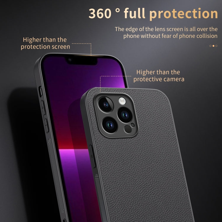 For iPhone 13 Pro Max HUIYI Leather Magnetic Phone Case(White) by buy2fix