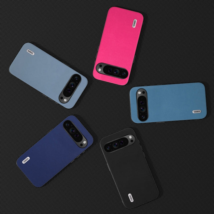 For Google Pixel 9 Pro ABEEL Arashi Texture PU Phone Case(Curtain Blue) by buy2fix