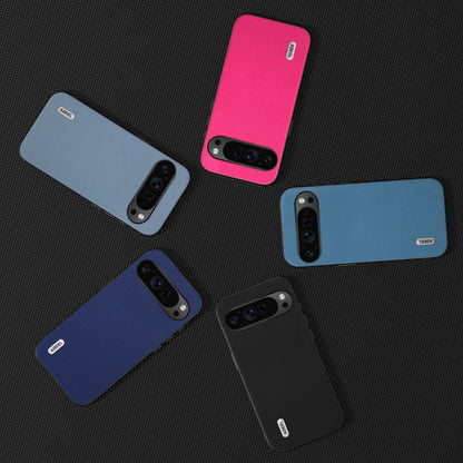 For Google Pixel 9 Pro ABEEL Arashi Texture PU Phone Case(Curtain Blue) by buy2fix