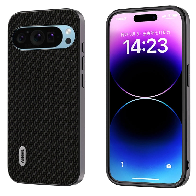 For Google Pixel 9 ABEEL Carbon Fiber Texture Protective Phone Case(Black) by buy2fix