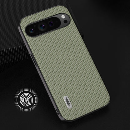 For Google Pixel 9 Pro ABEEL Carbon Fiber Texture Protective Phone Case(Green) by buy2fix