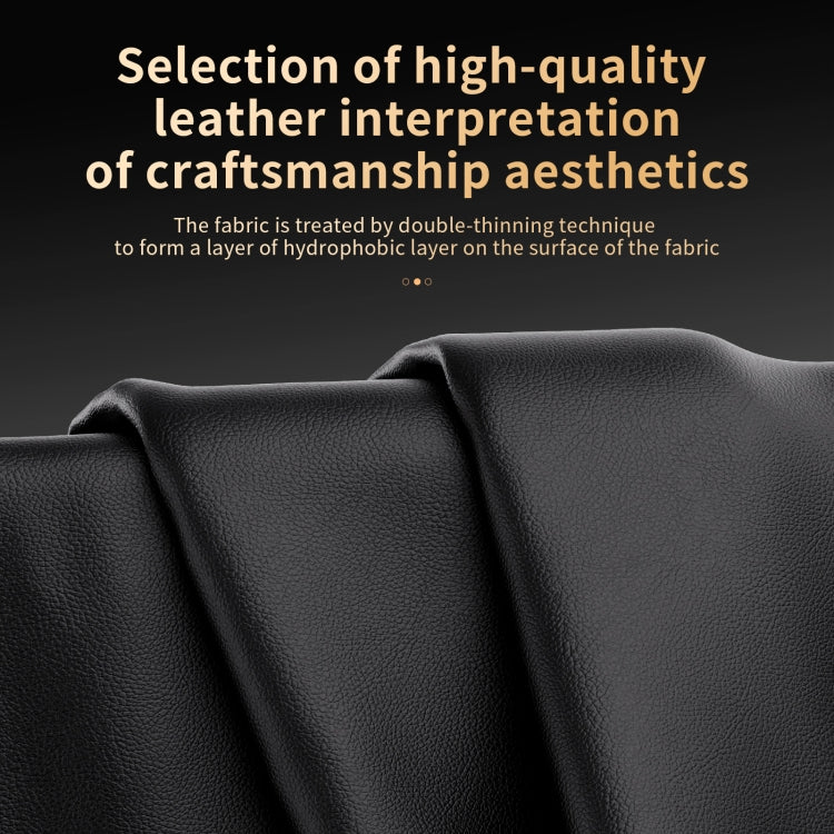 For Samsung Galaxy A55 5G HUIYI Leather Magnetic Phone Case(Blue) by buy2fix