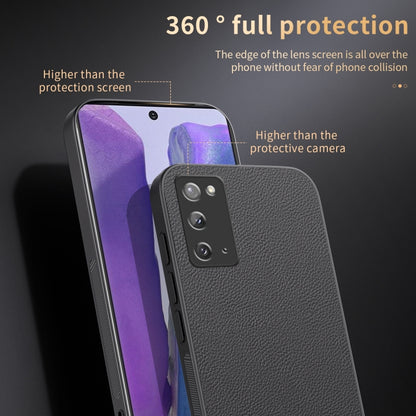 For Samsung Galaxy Note20 HUIYI Leather Magnetic Phone Case(White) by buy2fix