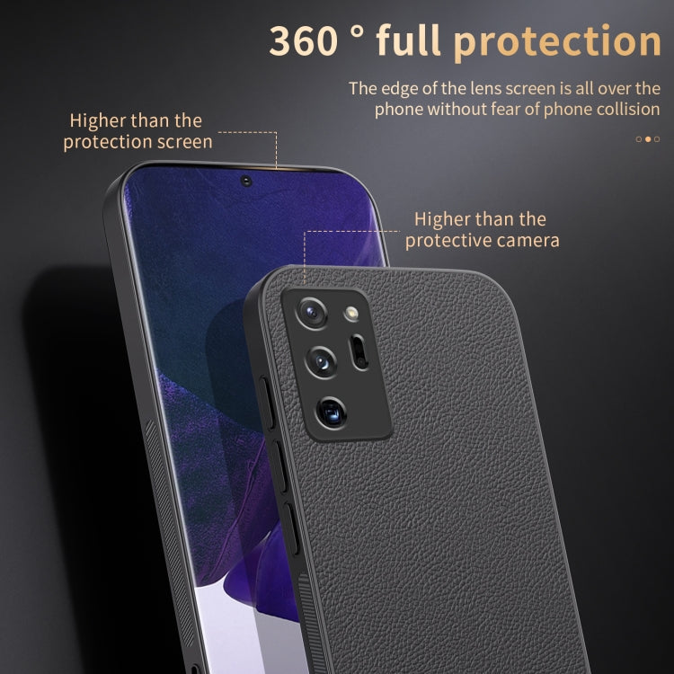 For Samsung Galaxy Note20 Ultra HUIYI Leather Magnetic Phone Case(Blue) by buy2fix