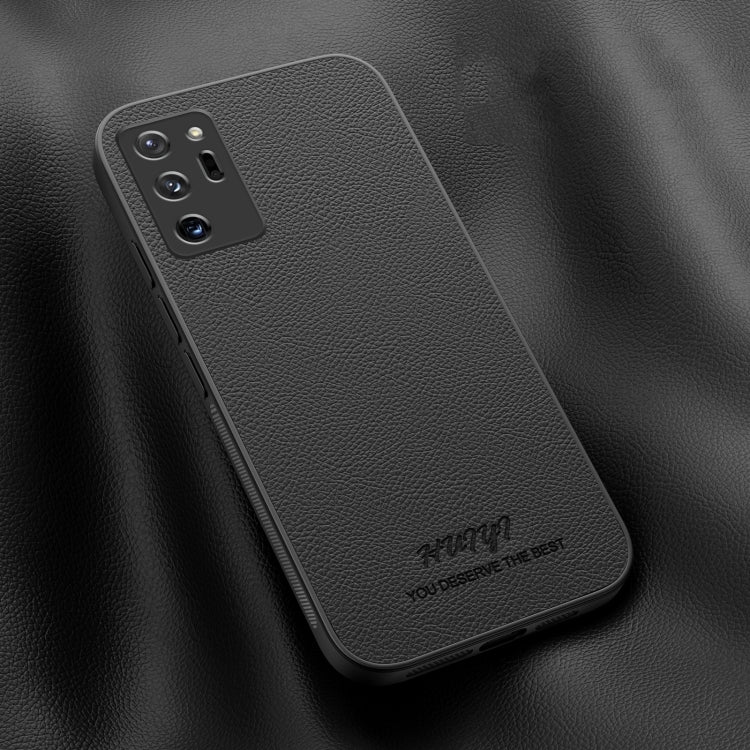 For Samsung Galaxy Note20 Ultra HUIYI Leather Magnetic Phone Case(Black) by buy2fix