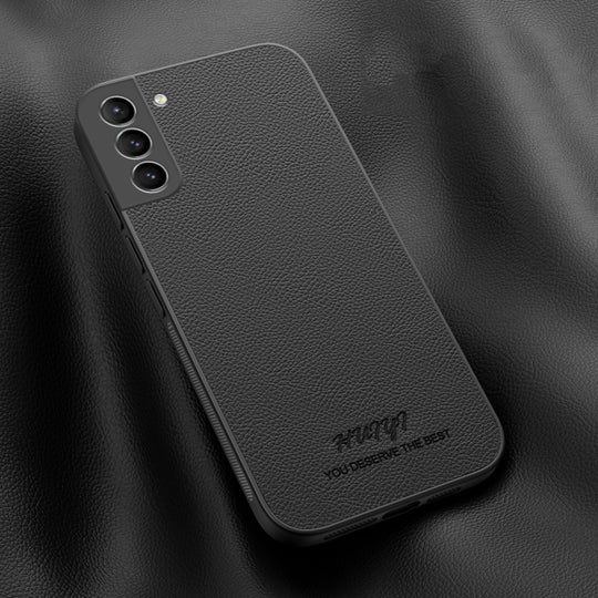For Samsung Galaxy S22 5G HUIYI Leather Magnetic Phone Case(Black)