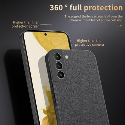 For Samsung Galaxy S22+ 5G HUIYI Leather Magnetic Phone Case(Black) - Galaxy S22+ 5G Cases by buy2fix | Online Shopping UK | buy2fix