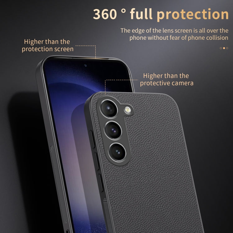 For Samsung Galaxy S23+ 5G HUIYI Leather Magnetic Phone Case(Brown) - Galaxy S23+ 5G Cases by buy2fix | Online Shopping UK | buy2fix