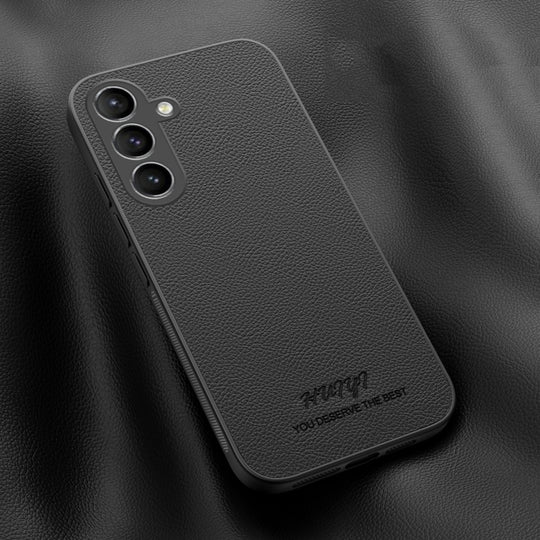 For Samsung Galaxy S24+ 5G HUIYI Leather Magnetic Phone Case(Black)