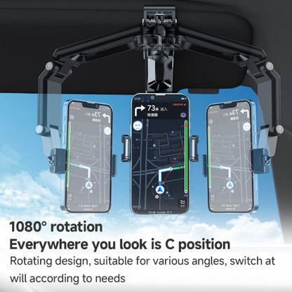 Multi functional Car Sun Visor Using Phone Holder(Black Green) by buy2fix