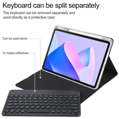For Huawei MatePad 11 2023 / 2021 Round Button Bluetooth Keyboard Rotatable Holder Leather Case(Black) by buy2fix