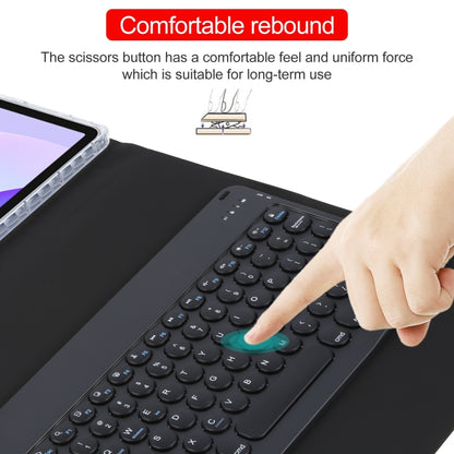 For Huawei MatePad 11 2023 / 2021 Round Button Bluetooth Keyboard Rotatable Holder Leather Case(Black) by buy2fix