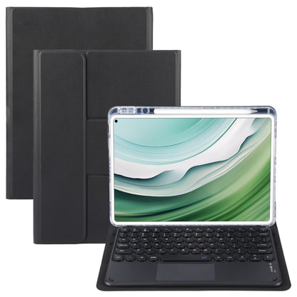 For Huawei MatePad Pro 11 2024 / 2022 Round Button Bluetooth Keyboard Rotatable Holder Leather Case with Touchpad(Black) by buy2fix