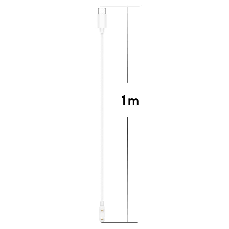 For Huawei Band 10 / 9 / Honor ROSSINI 2i USB-C / Type-C Port Smart Watch Charging Cable(White) by buy2fix