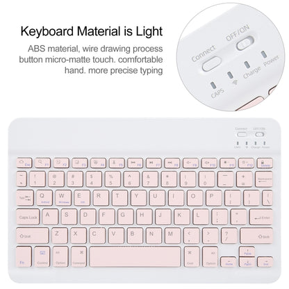 For Huawei MatePad 11 2023 / 2021 Square Button Bluetooth Keyboard Rotatable Holder Leather Case(Rose Gold) by buy2fix